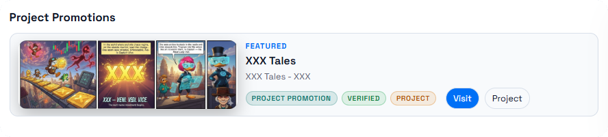 Project promotion example